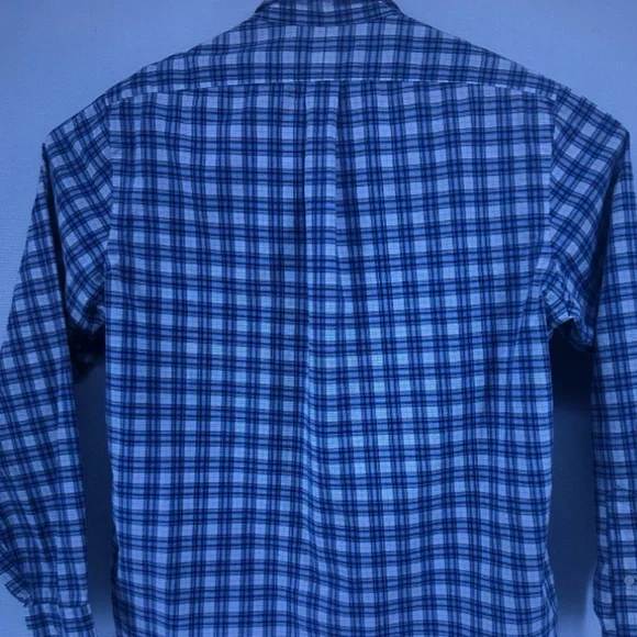 Ralph Lauren Navy and White Plaid Button-Down Shirt - Men's - Picture 3 of 3